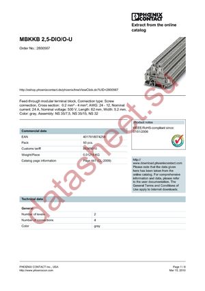 2800567 datasheet  